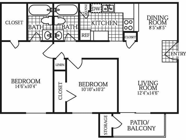 B2 1005I floor plan