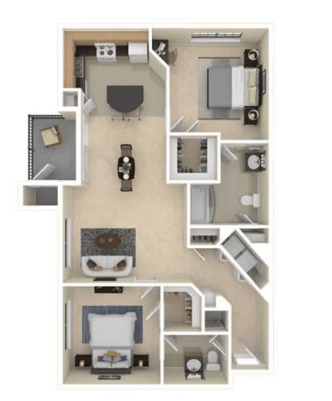 B2- Essential Housing 928 floor plan