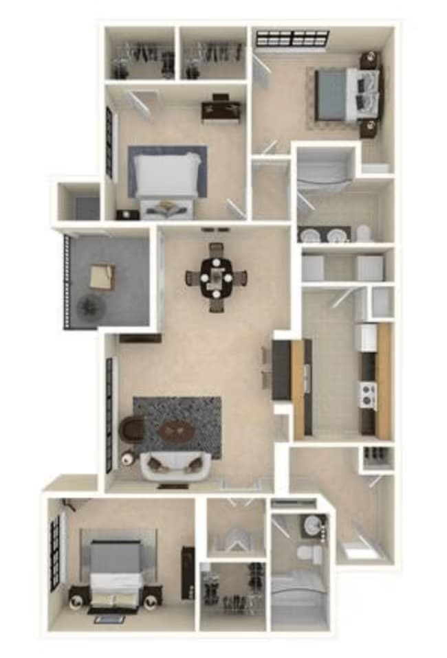 C1- Essential Housing 224 floor plan