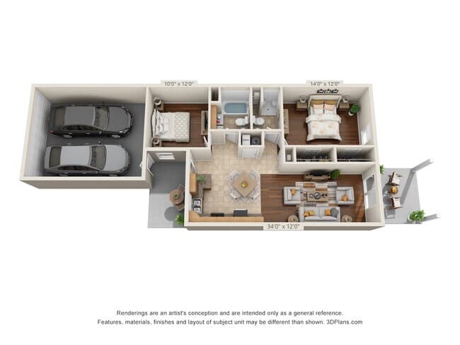 Unit 3208 5477 floor plan