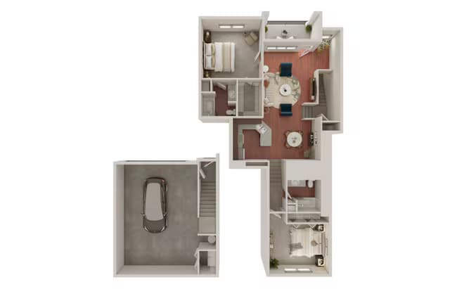 Unit 543BW 543BW floor plan