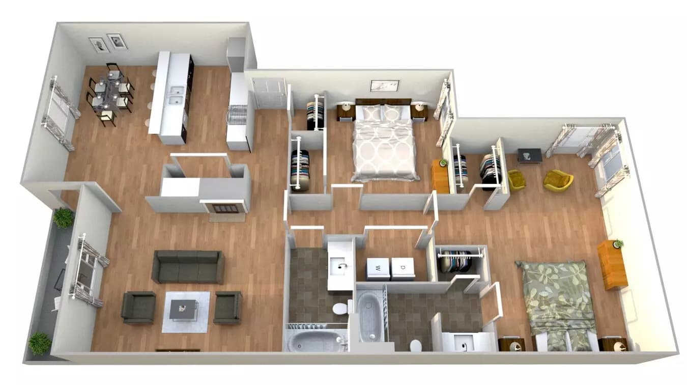 Unit 1-1104 1-1104 floor plan