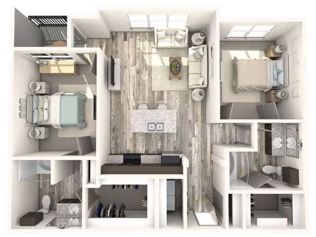 Unit 1460 1460 floor plan