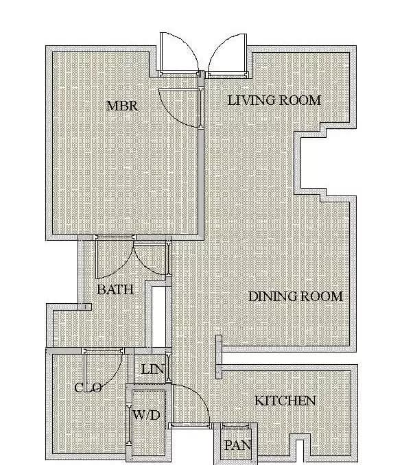 1 Bed • 1 Bath 201 floor plan