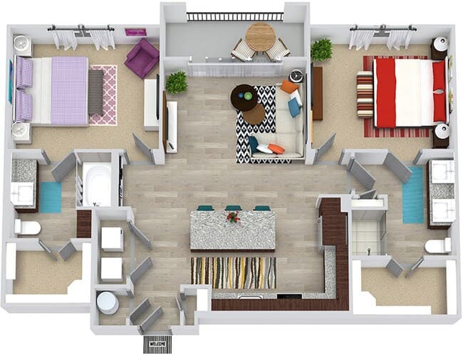 Unit 2202 3212 floor plan