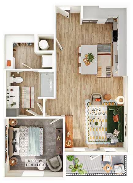 A4B 1418 floor plan