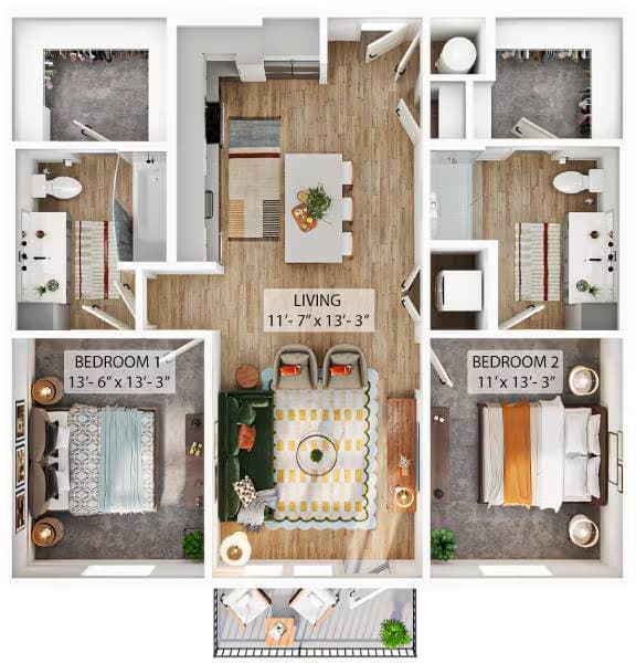 Unit 3413 3413 floor plan