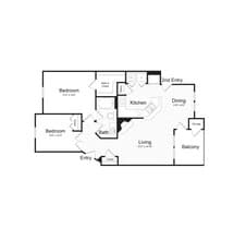 B1 2X1 0734 floor plan