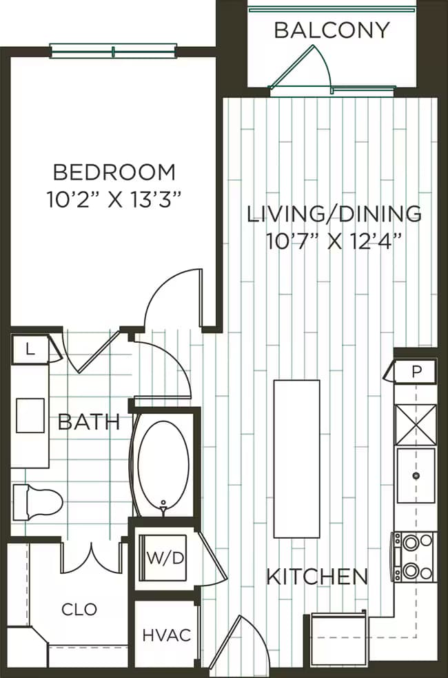 Unit 1-1033 1-3009 floor plan