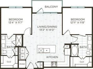 B1 1-1041 floor plan