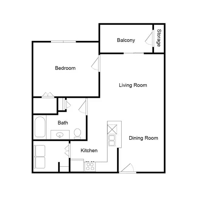 Unit 1306 1101 floor plan