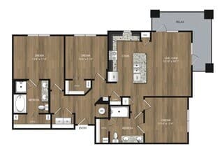 3x2 1330 sq ft 5307 floor plan