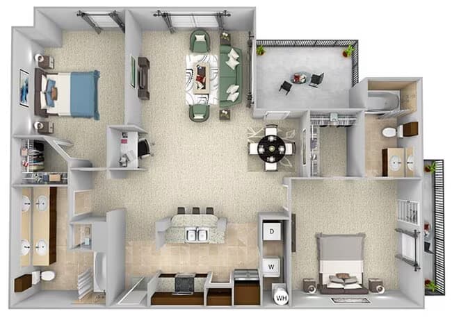 Unit 468 378 floor plan