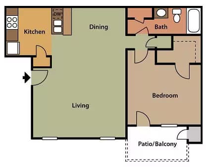 Move in Special! 417 floor plan