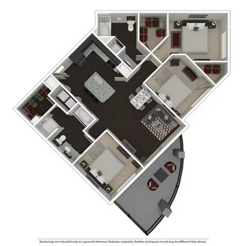 3 Bed 2 bath 4036 floor plan