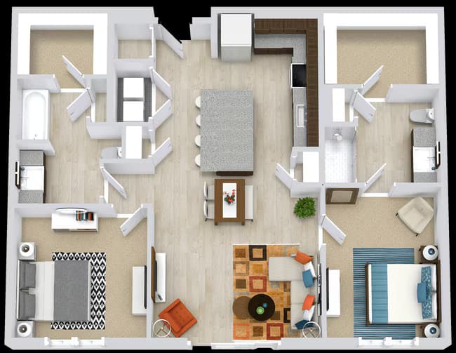 Meridian with Garage 1313 floor plan