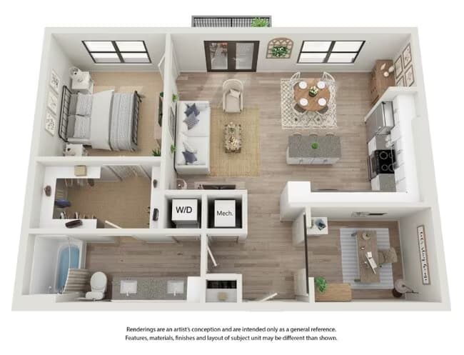 Unit 4316 1211 floor plan