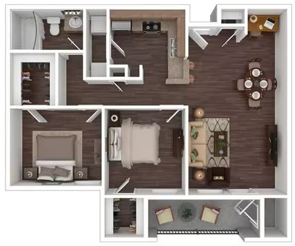 Unit 4-4207 4-4205 floor plan