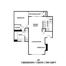 Unit 1641-D 1641-D floor plan