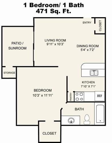A1 2031 floor plan