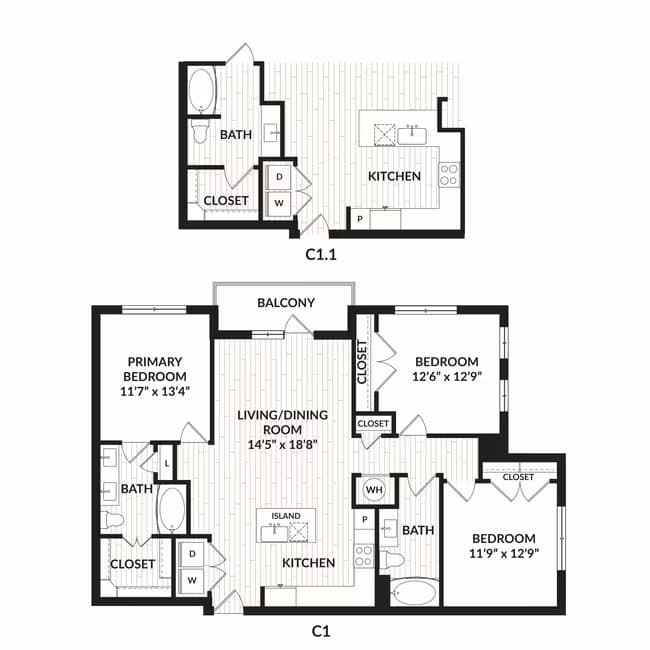 3 Beds • 2 Bath 4002 floor plan