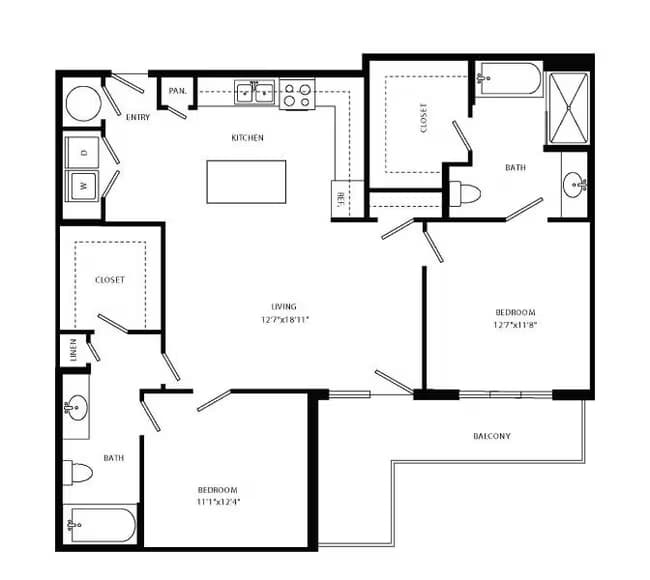 Unit 2077 1093 floor plan