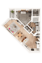A1D 208 floor plan