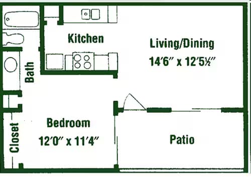 Unit 1043 2051 floor plan