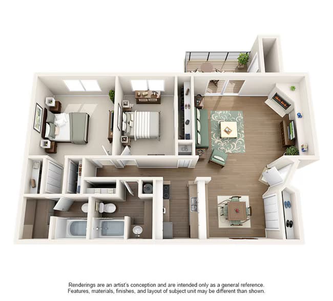 Unit 73H 73H floor plan