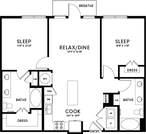 B2A 4018 floor plan