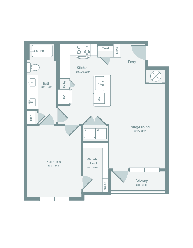Unit 2308 2308 floor plan