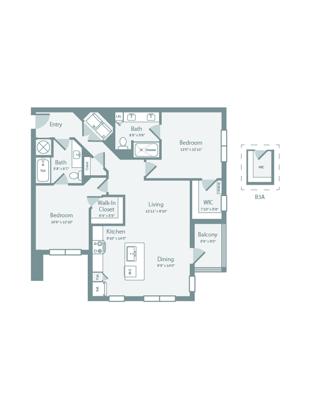 Unit 2301 2301 floor plan