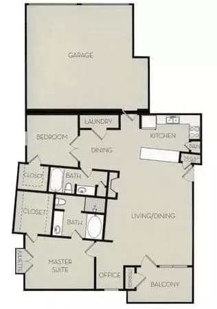 Unit I-201 I-201 floor plan