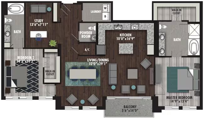 DR 1208 floor plan
