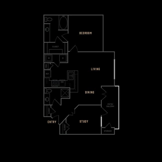 B1 Renovated 2032 floor plan