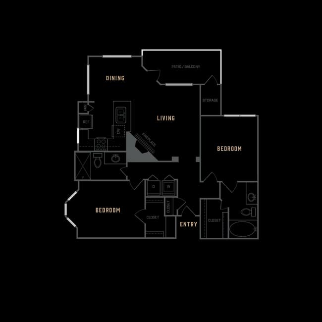B3 Renovated 1518 floor plan