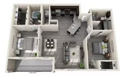 B1 445 floor plan