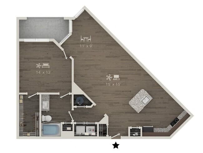 Unit 1102 1102 floor plan