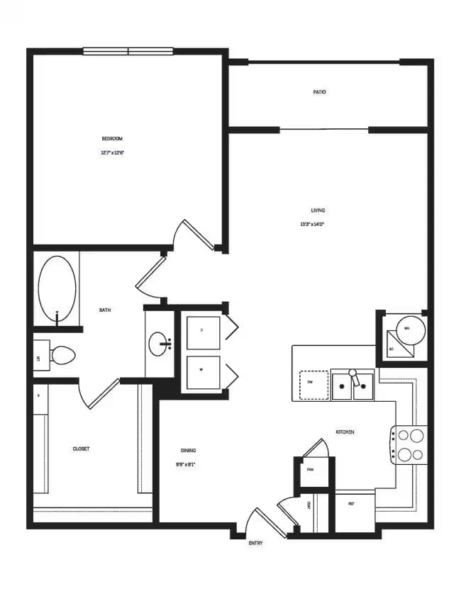 Unit 3807 2501 floor plan