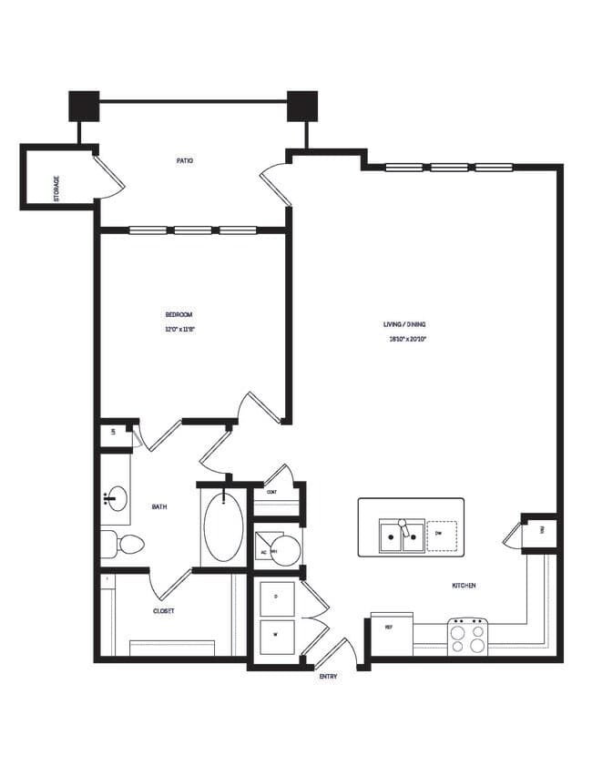 Unit 3905 1805 floor plan