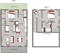 Townhome 1 3834 floor plan