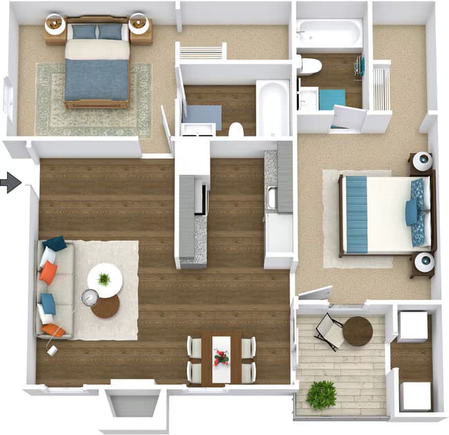 B1U 1321 floor plan