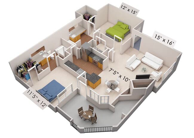 Unit 3007 3007 floor plan