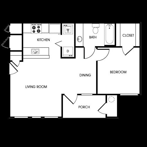 Unit 1127 832 floor plan
