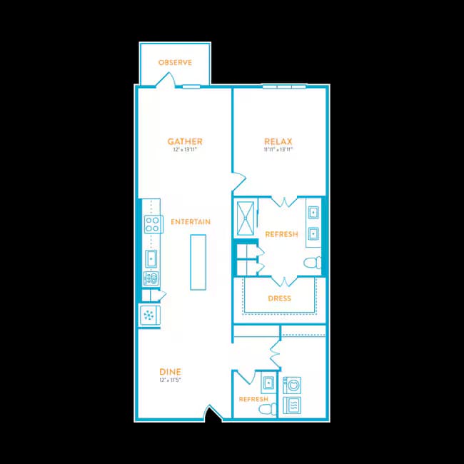 Unit 1215 1015 floor plan