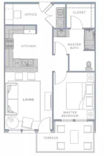 Unit 208 108 floor plan