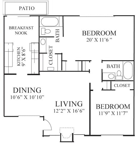 Unit 255 EV-284 floor plan