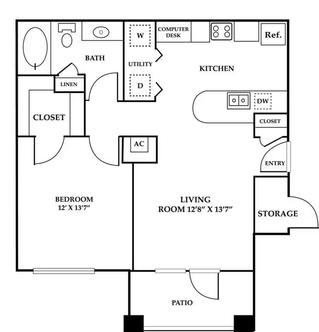 Unit 08-813 08-814 floor plan