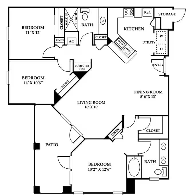 Unit 03-329 03-329 floor plan