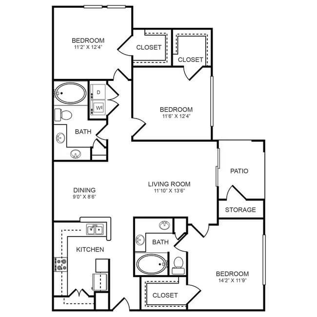 Unit 0121 0136 floor plan